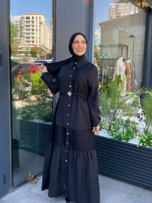 Demor Elbise Siyah